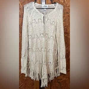 Back in the saddle medium knee length knitted sweater dress